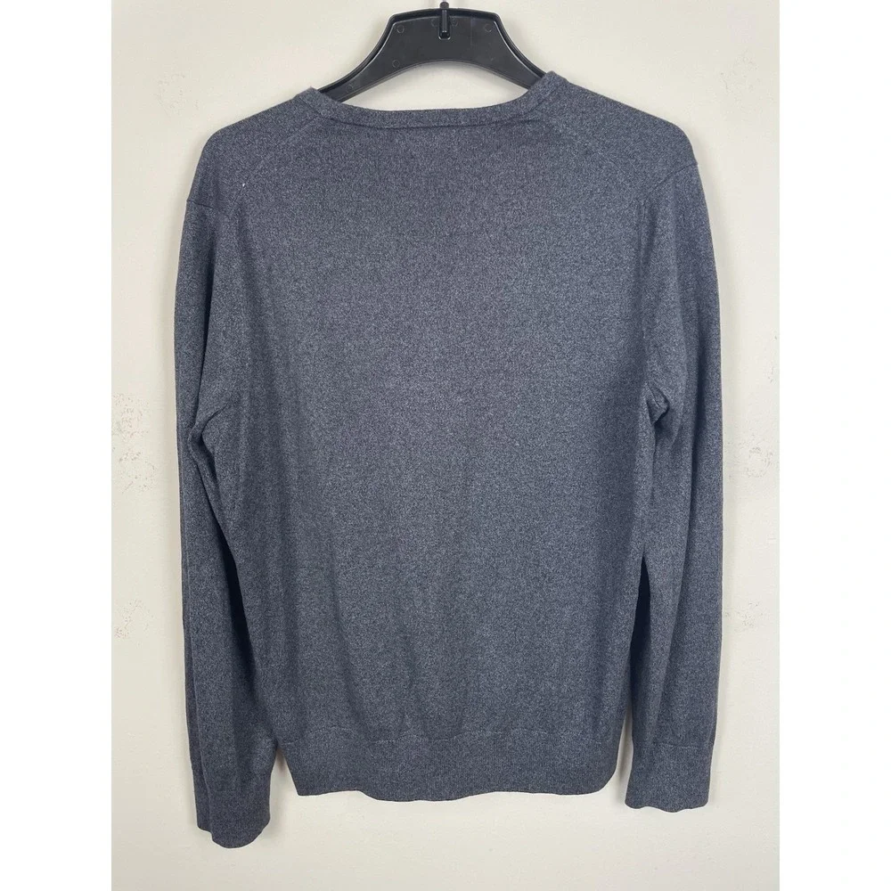 Banana Republic Luxury Blend Sweater Mens Large V-Neck Silk Cashmere Blend
